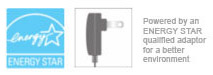 Powered by an ENERGY STAR qualified adaptor for a better environment Powered by an ENERGY STAR qualified adaptor for a better environment